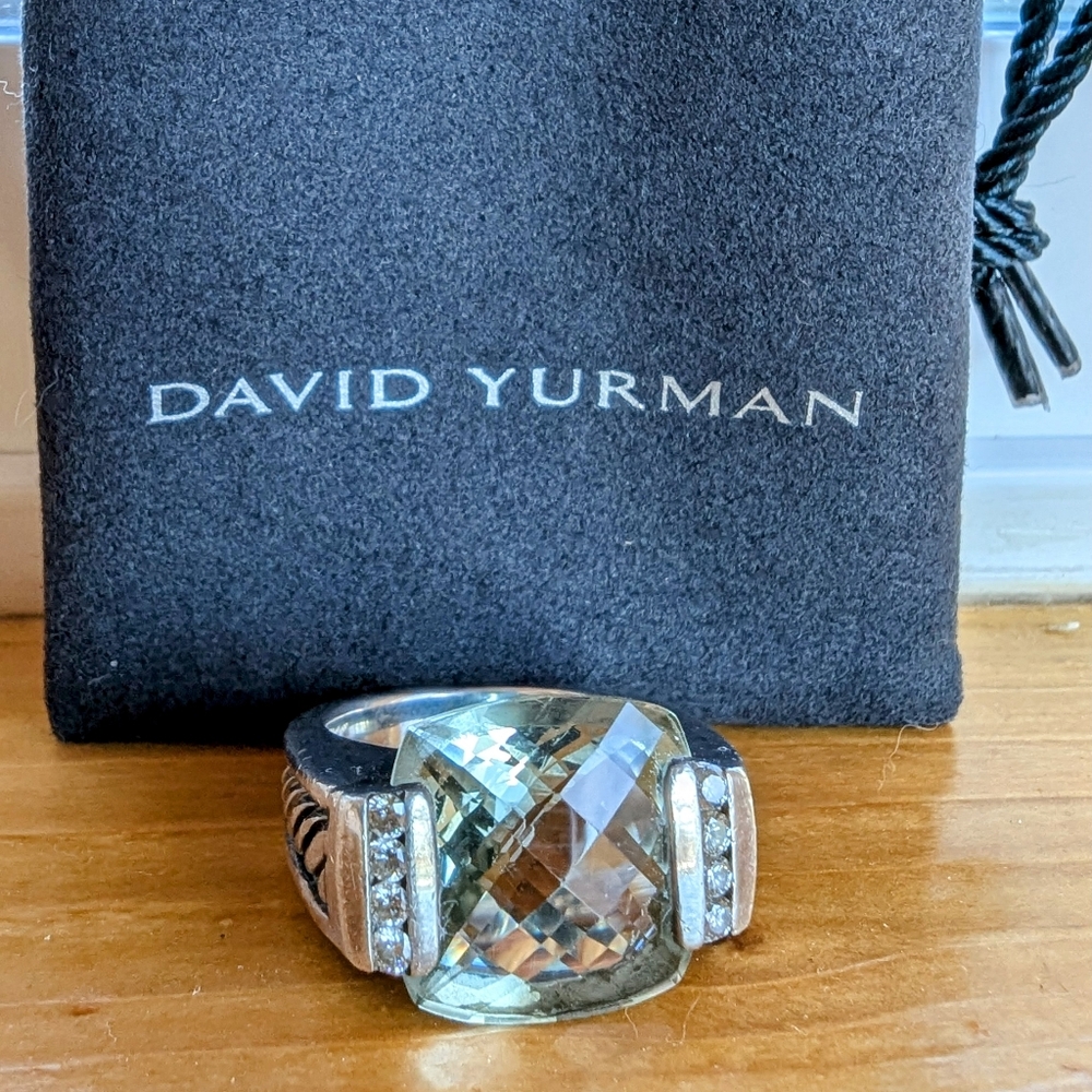 David Yurman Prasiolite Sterling Silver Size 6.25